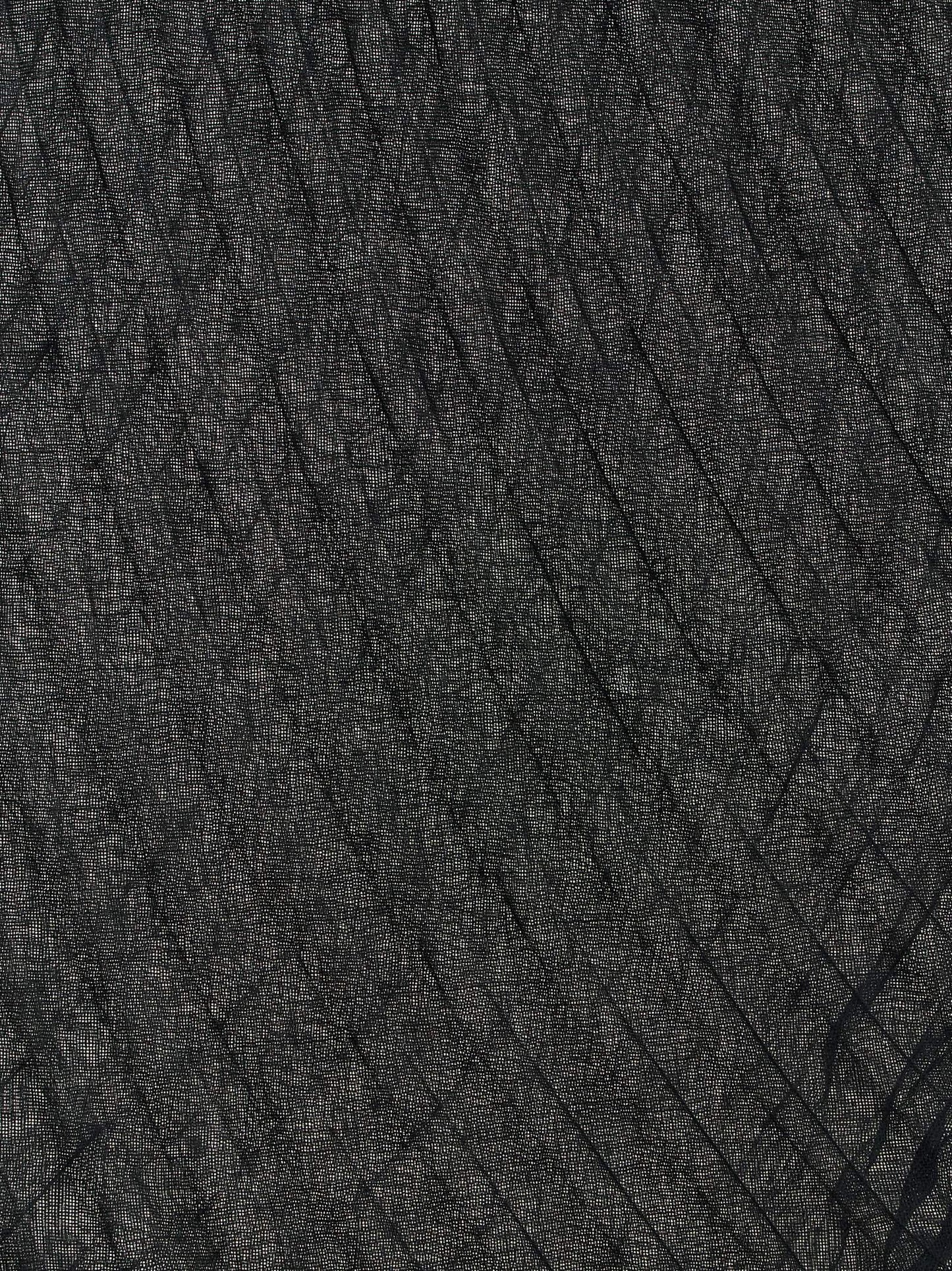 Issey Miyake Black Polyester Scarf
