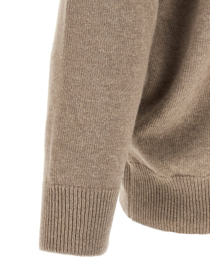 Jil Sander Beige Wool Cardigan