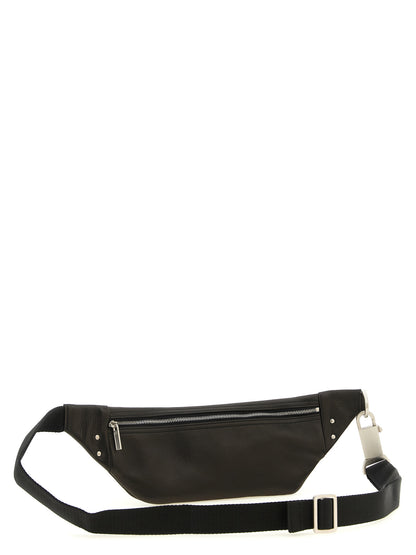 Rick Owens Black Calfskin Crossbody Bag