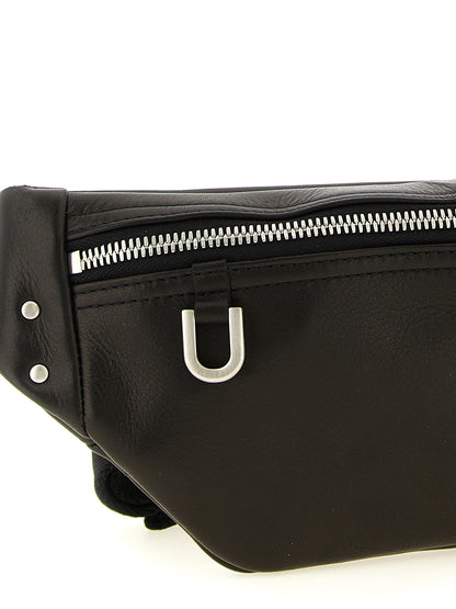 Rick Owens Black Calfskin Crossbody Bag
