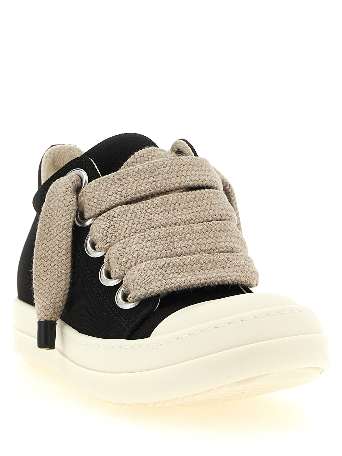 DRKSHDW Black Cotton Low Top Sneakers