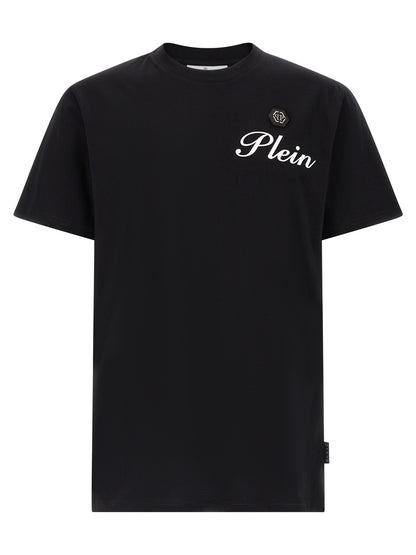 Philipp Plein Black Cotton T-Shirt