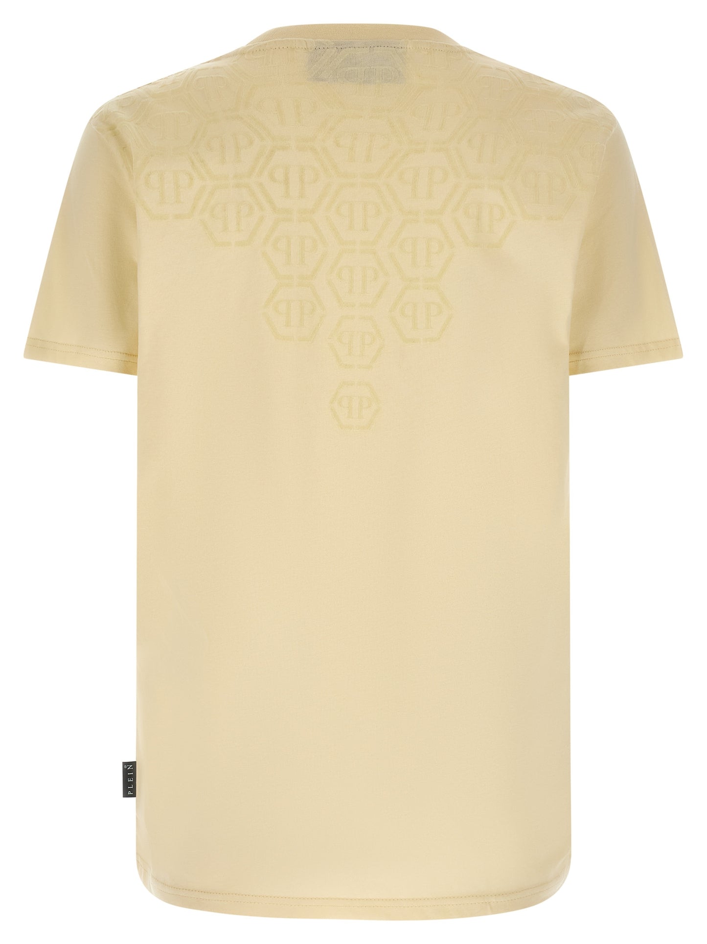 Philipp Plein Beige Cotton T-Shirt