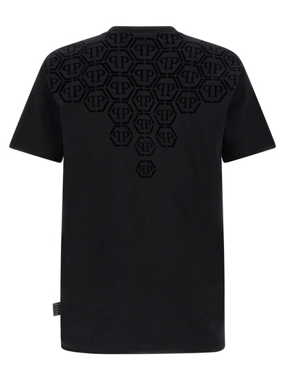 Philipp Plein Black Cotton T-Shirt
