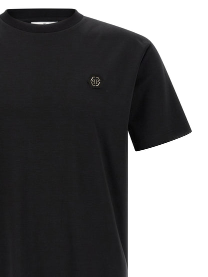 Philipp Plein Black Cotton T-Shirt