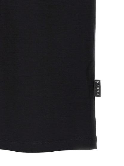 Philipp Plein Black Cotton T-Shirt