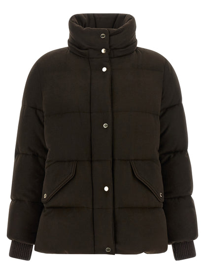 MooRER Brown Wool Full-Length Jacket