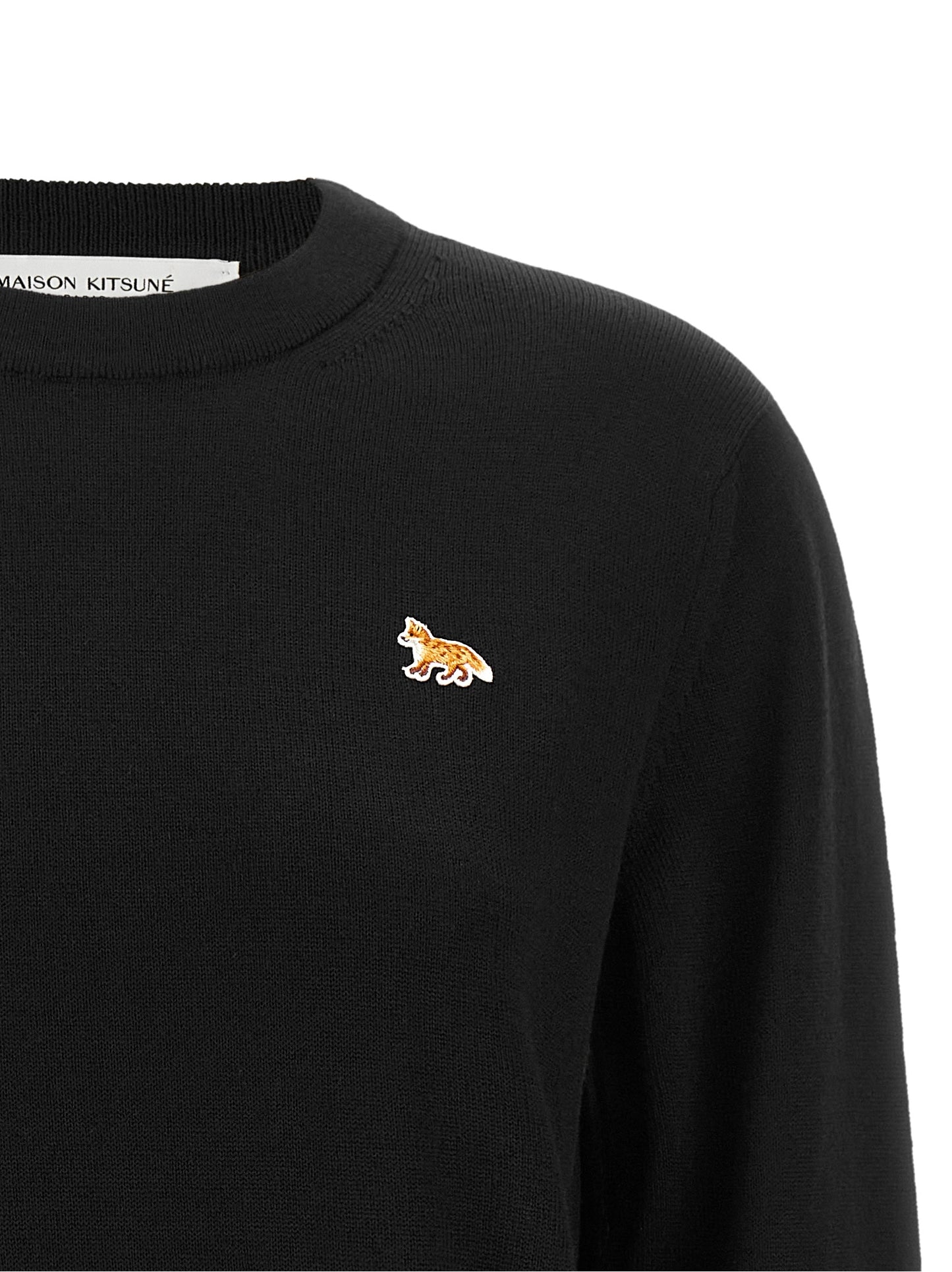 Maison Kitsuné Black Wool Cardigan
