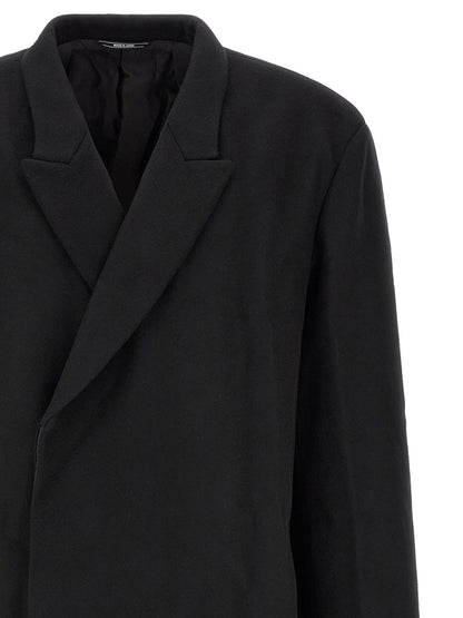 Kiko Kostadinov Black Wool Coat