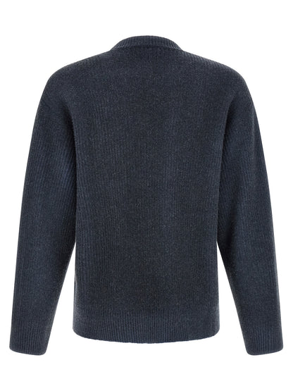 Diesel Blue Wool Cardigan