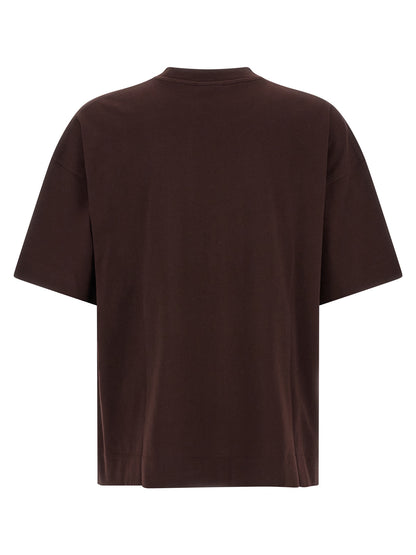 Dries Van Noten Bordeaux Cotton T-Shirt
