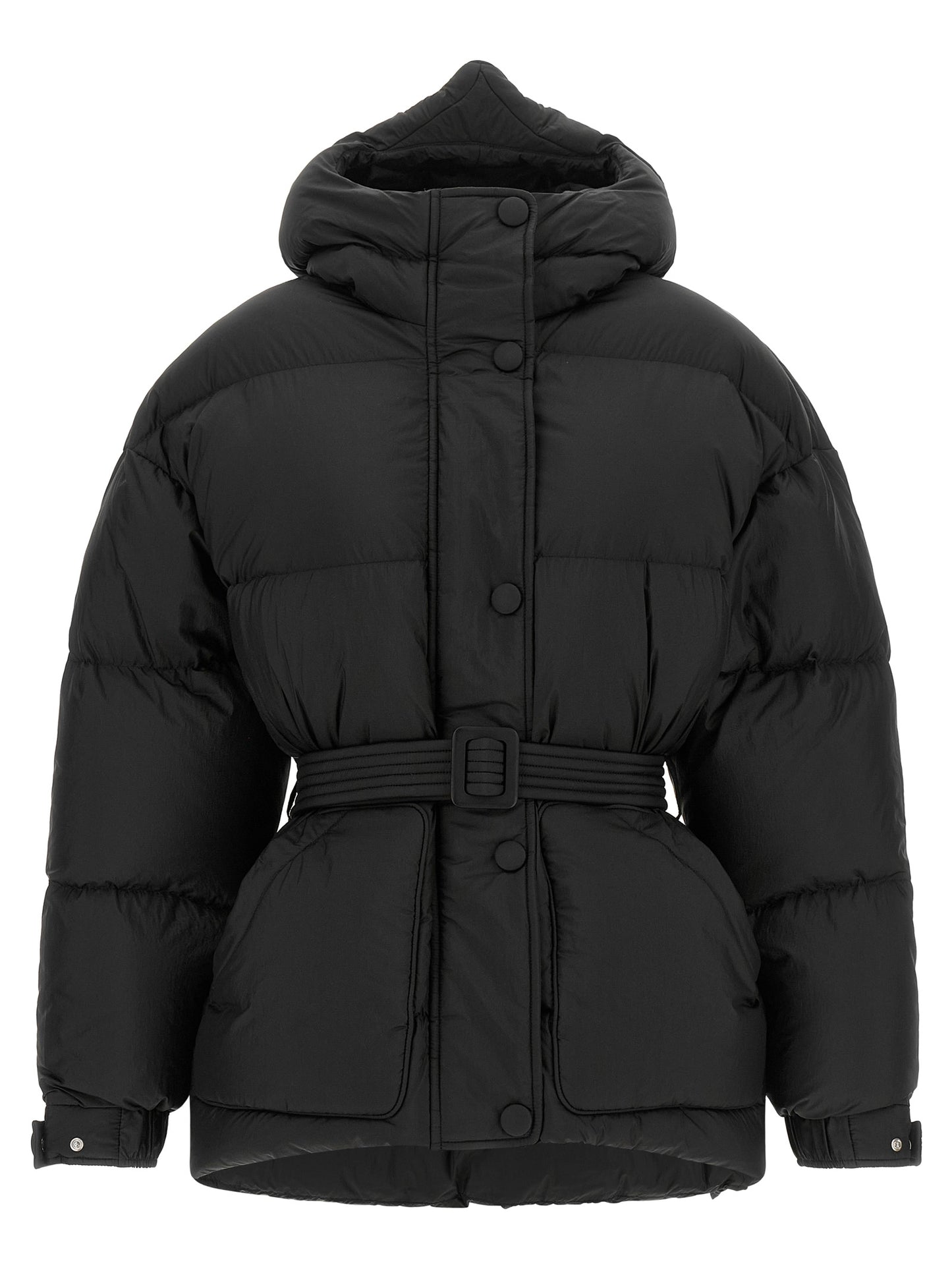 IENKI IENKI Black Nylon Full-Length Jacket