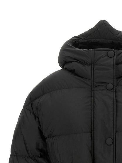 IENKI IENKI Black Nylon Full-Length Jacket
