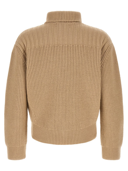 Dries Van Noten Beige Wool Cardigan