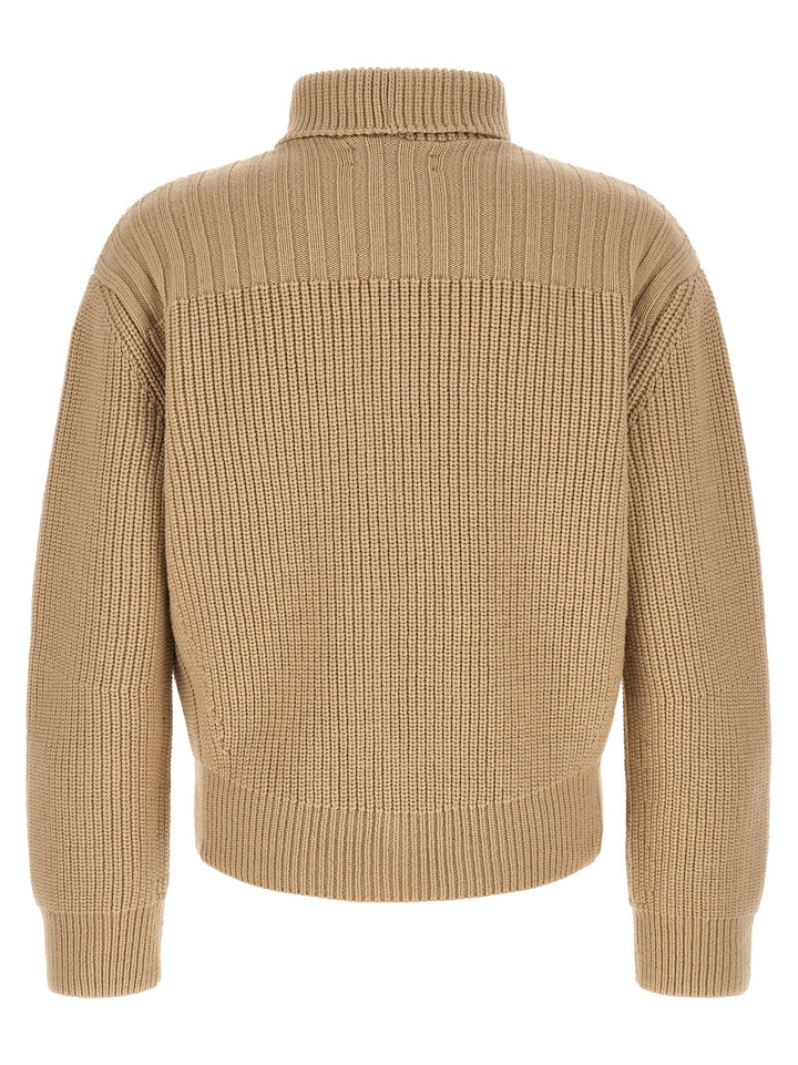 Dries Van Noten Beige Wool Cardigan