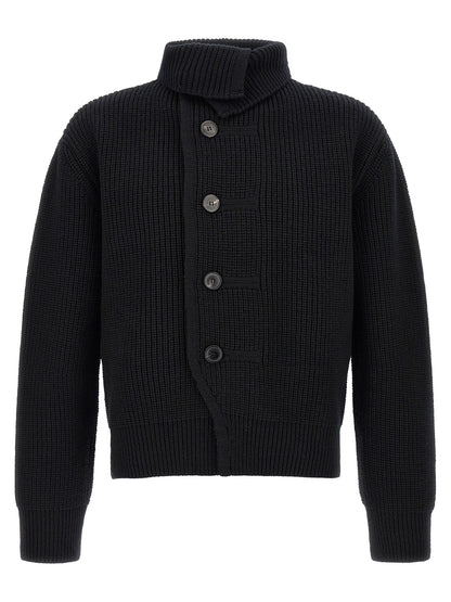 Dries Van Noten Blue Wool Cardigan