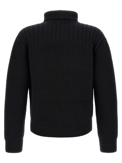 Dries Van Noten Blue Wool Cardigan