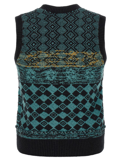 Dries Van Noten Multicolor Wool Cardigan