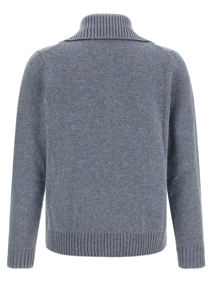 ZANONE Blue Virgin Wool Cardigan