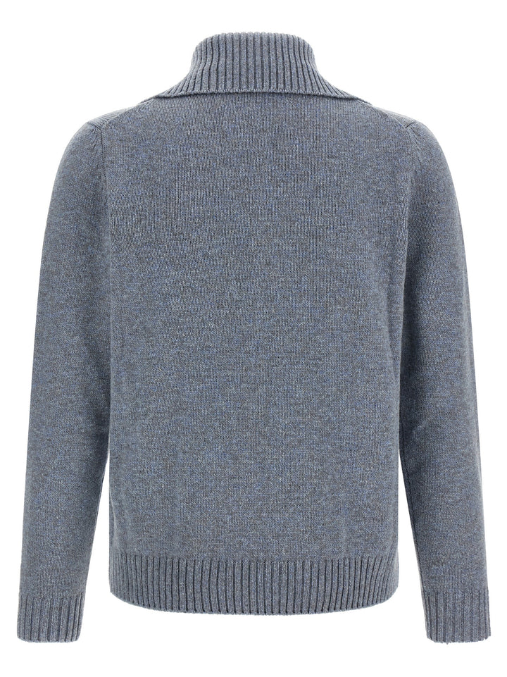 ZANONE Blue Virgin Wool Cardigan