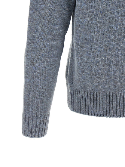 ZANONE Blue Virgin Wool Cardigan