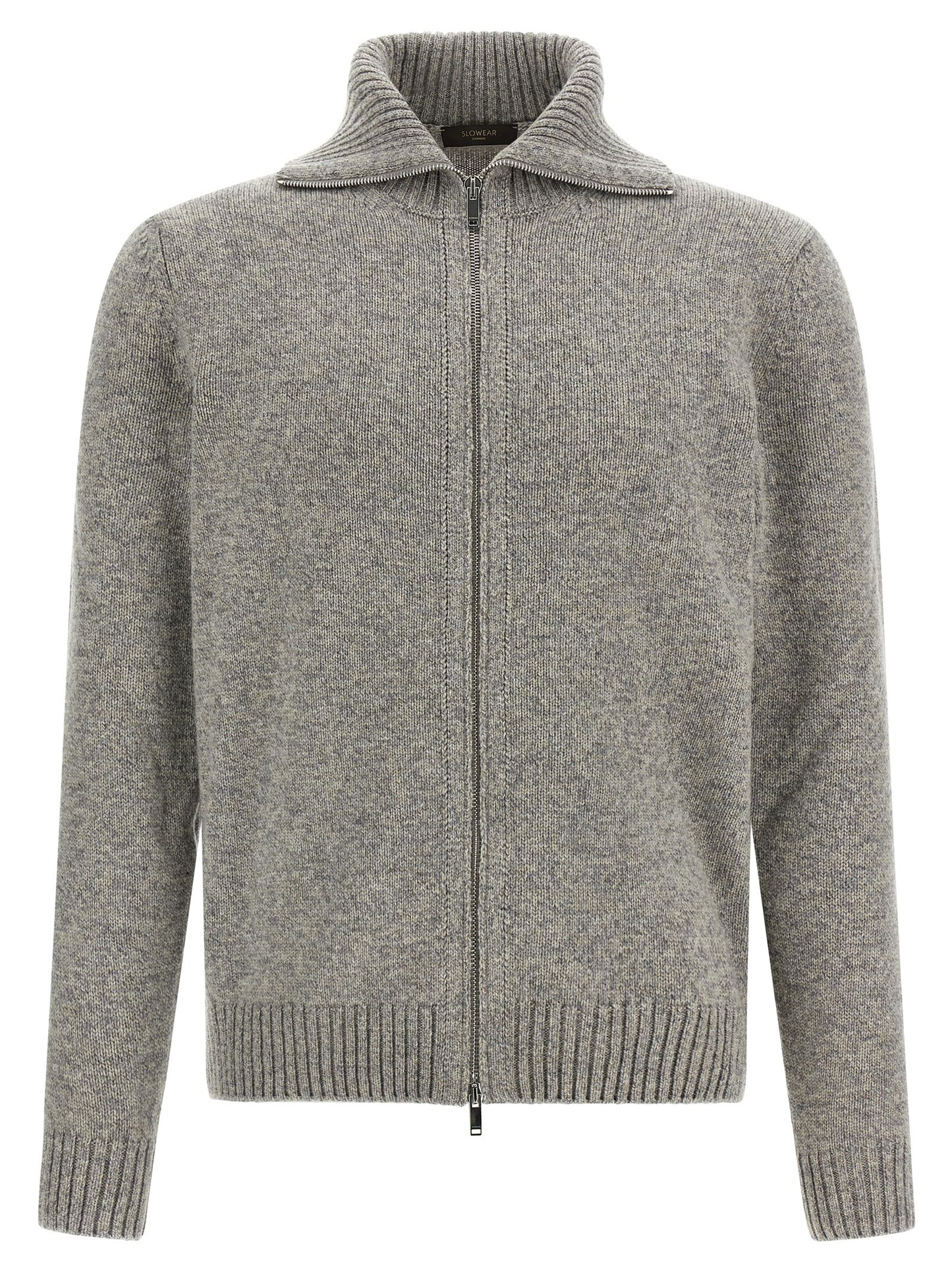 ZANONE Gray Virgin Wool Cardigan
