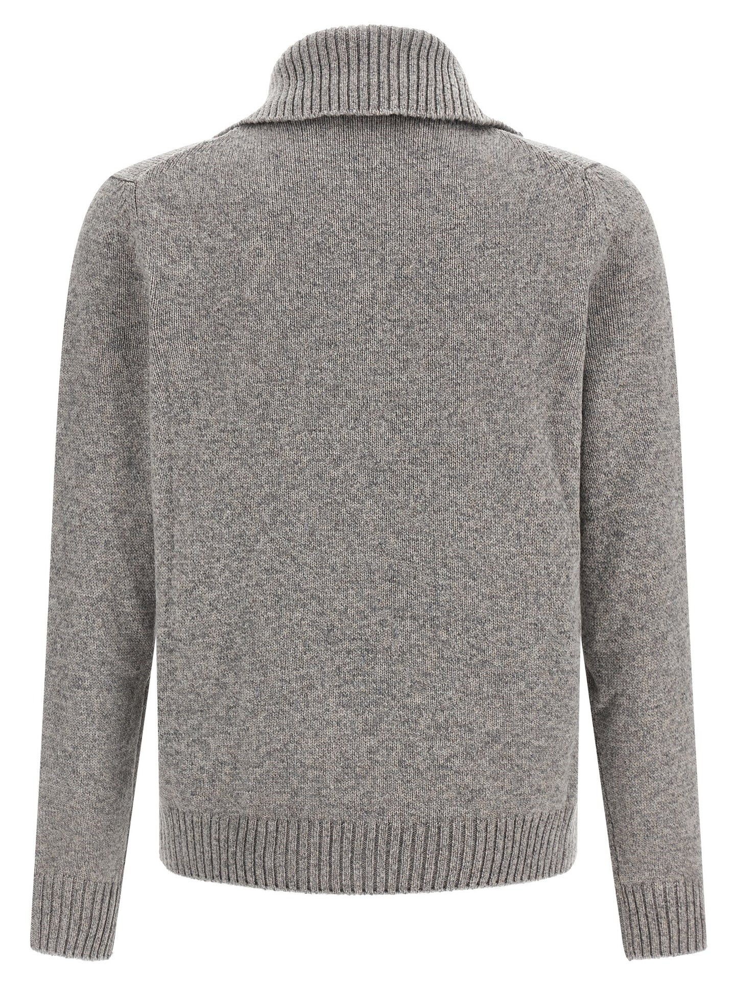 ZANONE Gray Virgin Wool Cardigan