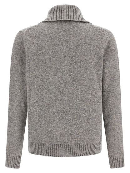 ZANONE Gray Virgin Wool Cardigan