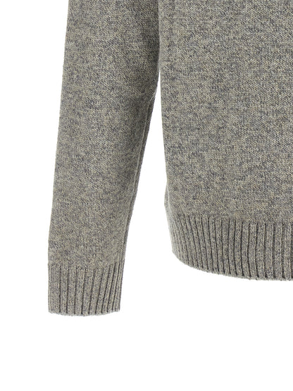 ZANONE Gray Virgin Wool Cardigan