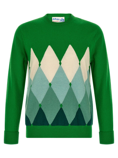 Ballantyne Bicolor Cashmere Cardigan