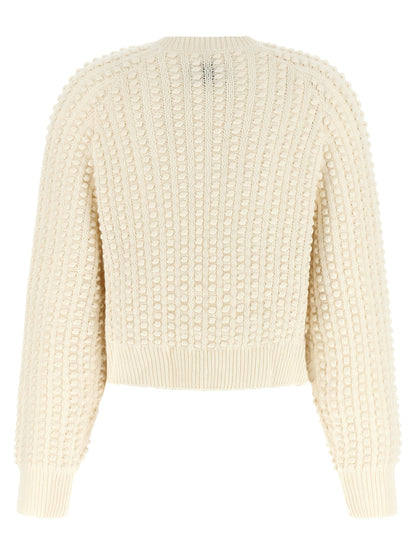 Loulou De Saison White Cashmere Cardigan