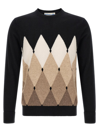 Ballantyne Black Cashmere Cardigan
