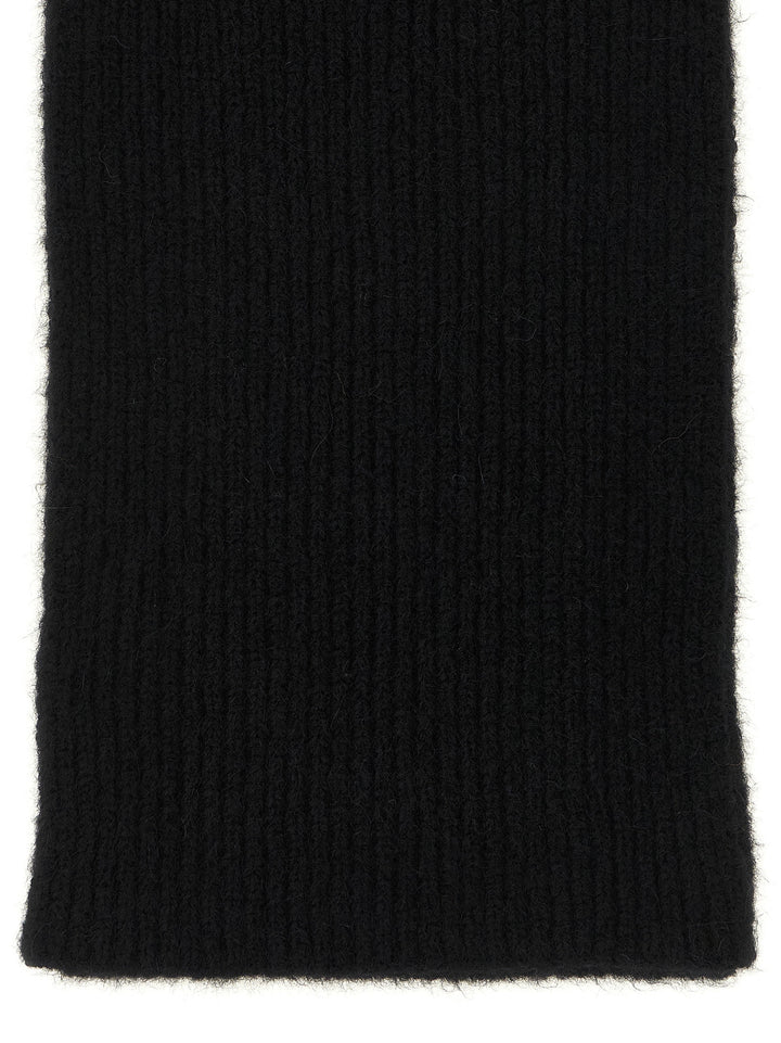 Dries Van Noten Black Wool Foulard