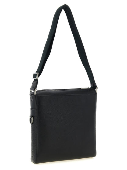 Ferragamo Black Calfskin Crossbody Bag