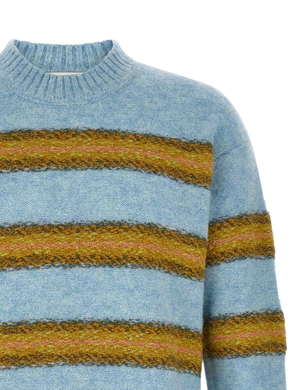 Dries Van Noten Blue Wool Cardigan