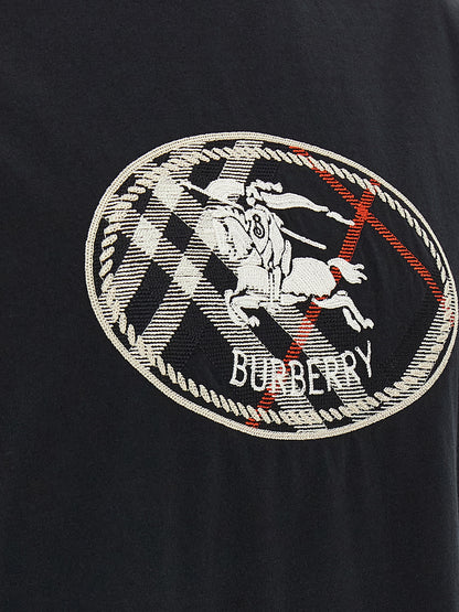 Burberry Black Cotton T-Shirt