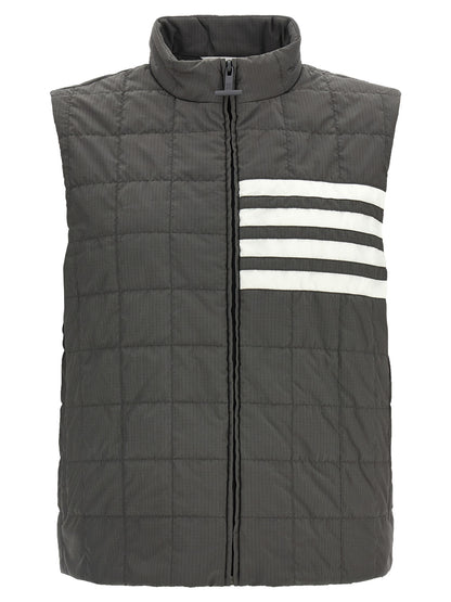 Thom Browne Gray Polyamide Sleeveless Jacket