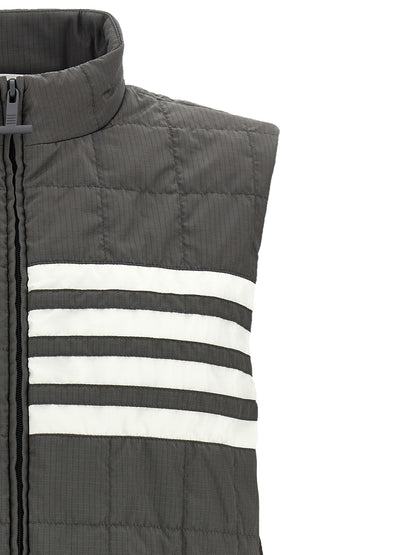 Thom Browne Gray Polyamide Sleeveless Jacket