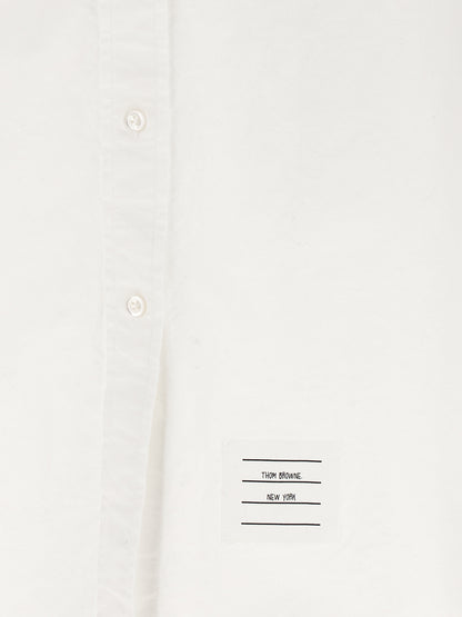 Thom Browne White Cotton Midi Skirt