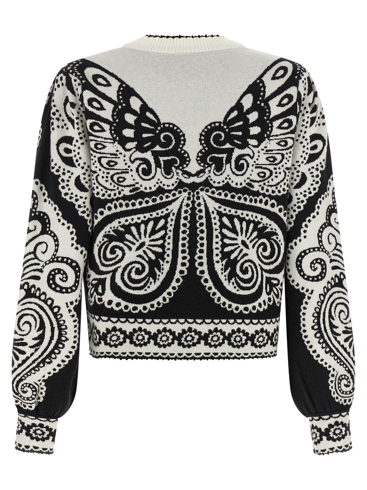 FARM RIO Bicolor Polyester Cardigan