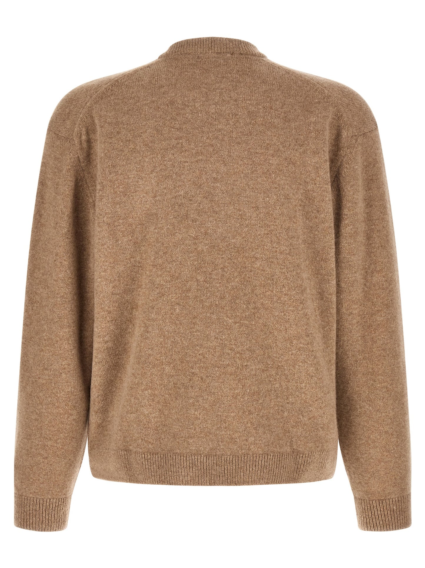 Maison Kitsuné Beige Wool Cardigan