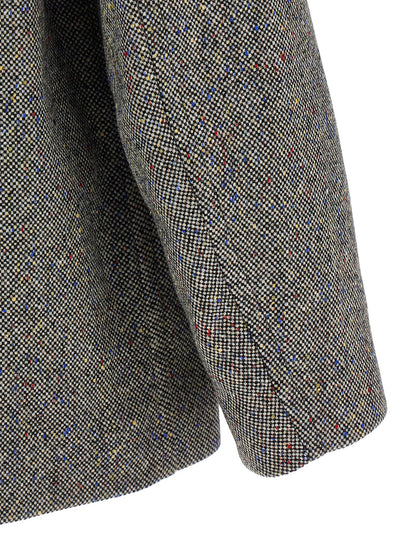 Dries Van Noten Gray Wool Coat