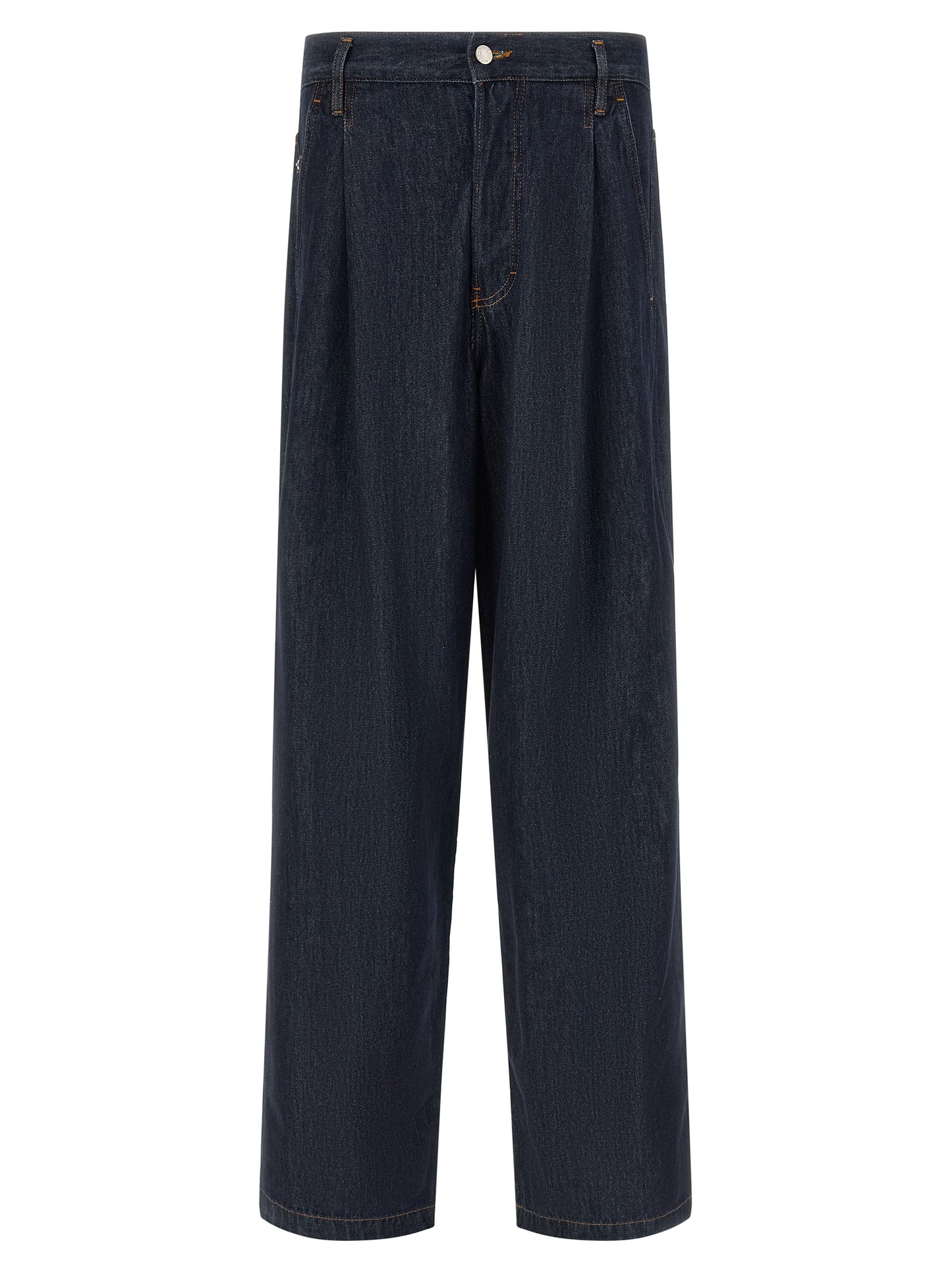 Dries Van Noten Blue Cotton Jeans Denim