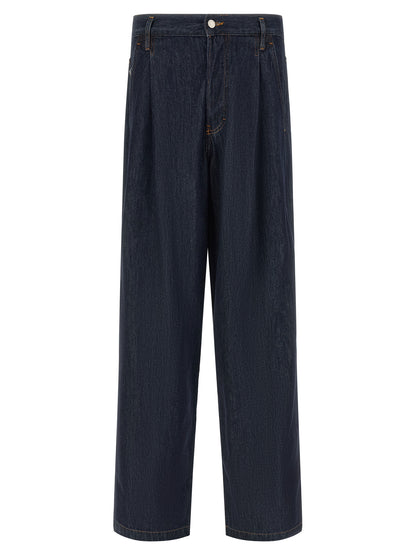 Dries Van Noten Blue Cotton Jeans Denim