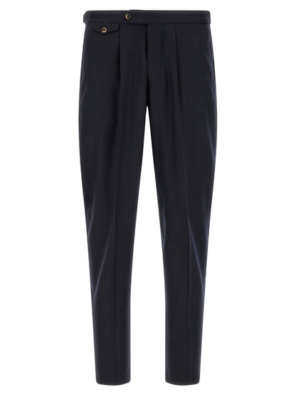 PT Torino Black Virgin Wool Dress Pants