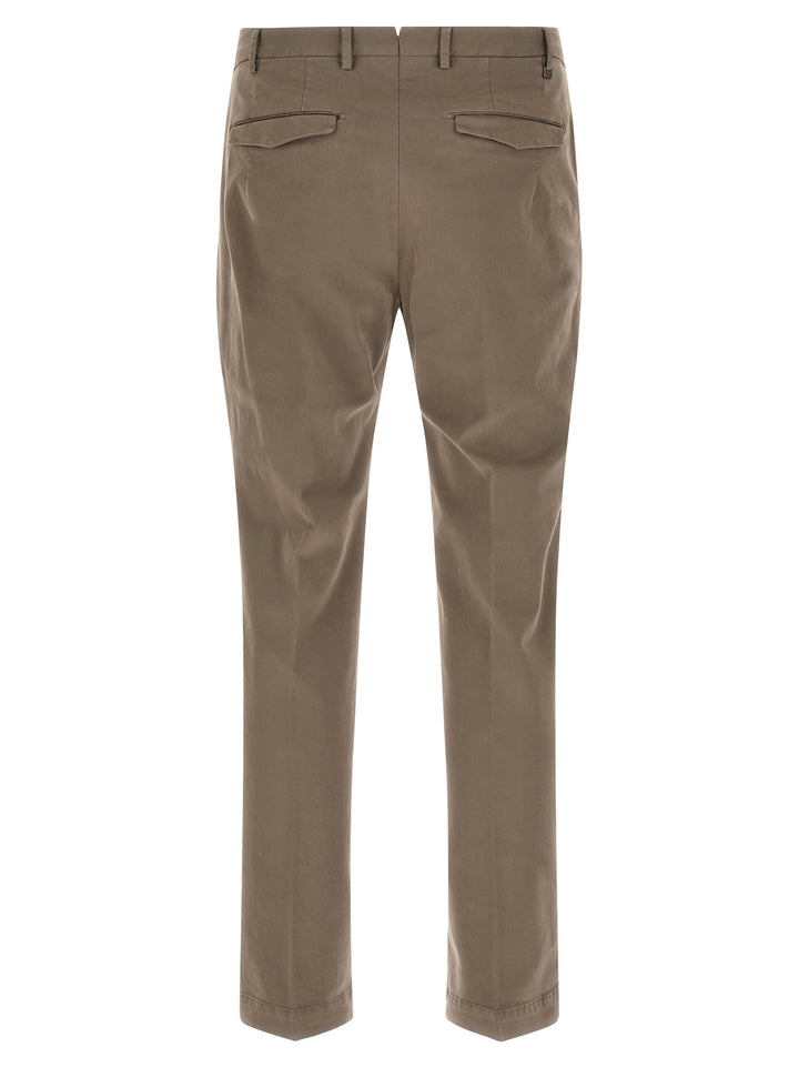 PT Torino Beige Cotton Casual Pants