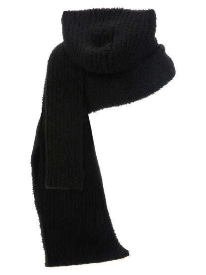 MM6 Maison Margiela Black Marabou Scarf