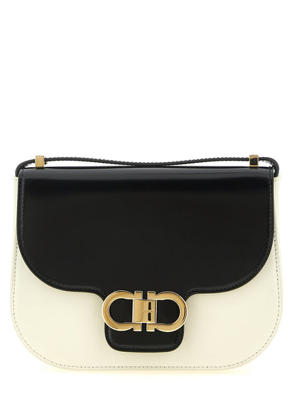 Ferragamo Bicolor Calfskin Crossbody Bag