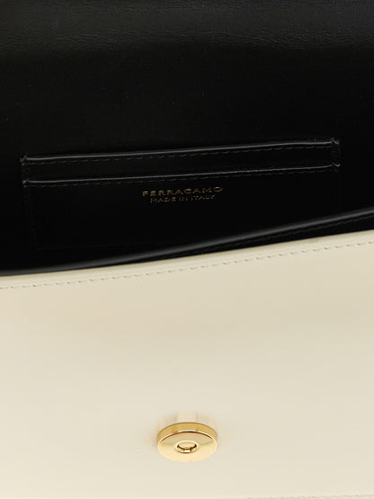 Ferragamo Bicolor Calfskin Crossbody Bag