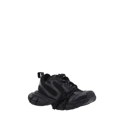 Balenciaga Black Polyurethane Chunky Sneakers